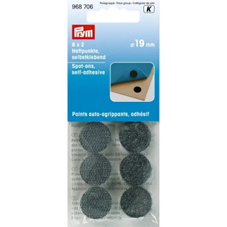 Fermetures Velcro autocollantes Prym, noires