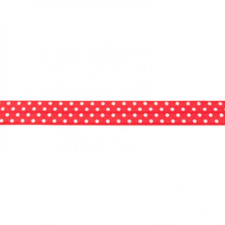 Elastic edging tape dots red