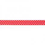 Bias tape elastic dots red