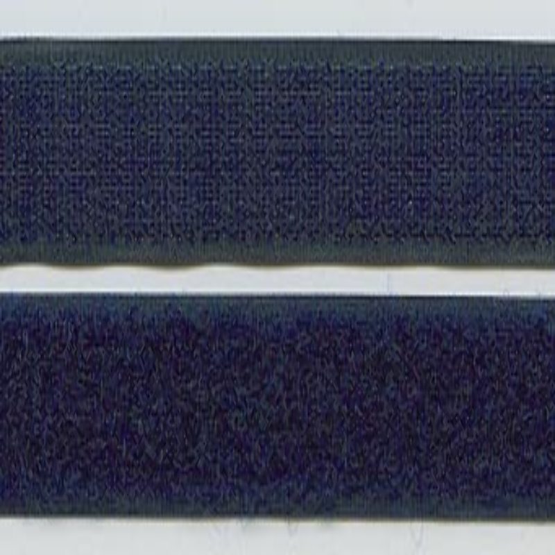 Fermeture velcro - crochet et peluche - bleu marine (w)