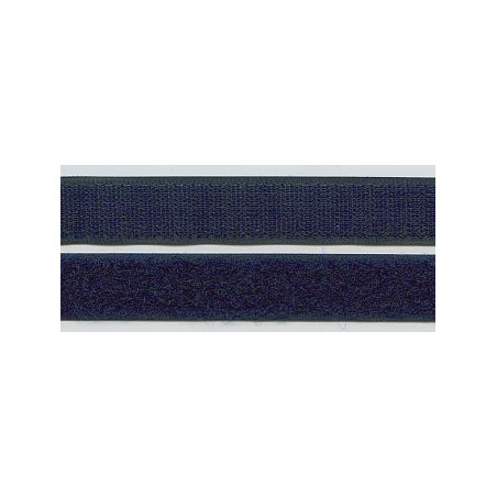 Velcro fastener - hook and plush - navy (f)