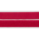 Velcro fastener - hook and plush - red (f)