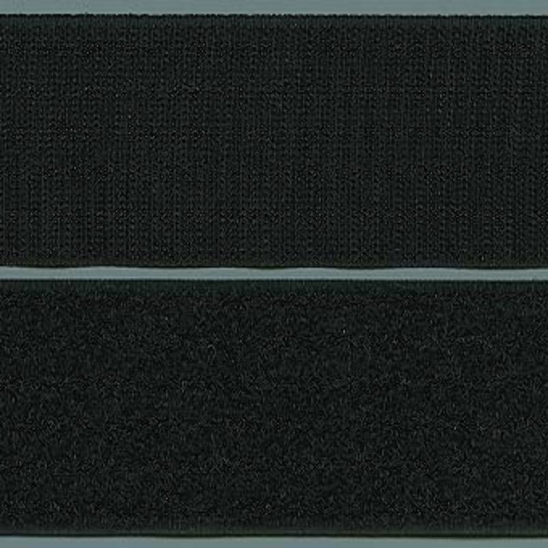 Velcro - Hook an plush - black 50mm (w)