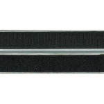 Velcro tape - hook and plush - self-adhesive black (w)