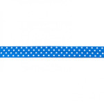 Elastic edging tape dots cobalt