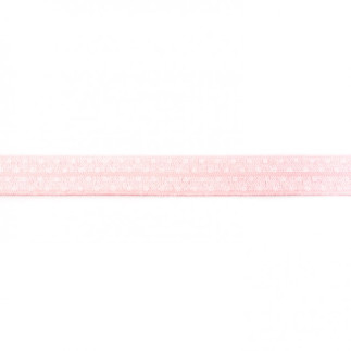 Elastisches Einfassband Punkte rosa