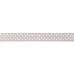 Elastic edging tape dots medium grey