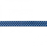 Bias tape elastic dots dark blue