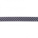 Bias tape elastic dots dark grey