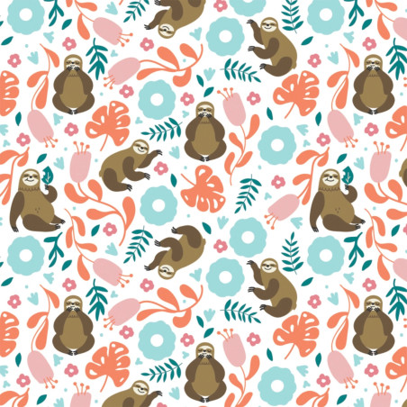 Camelot fabric - Born to be mild sloths