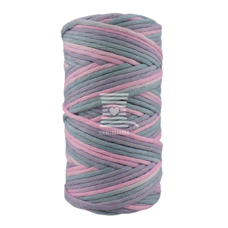 Macramé - favorite yarn 3mm - multicolor pink / gray