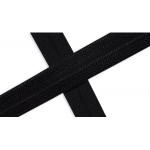 Elastic edging tape Jacquard black (qt)