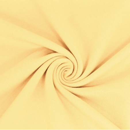 French Terry - uni jaune clair 632 (m)