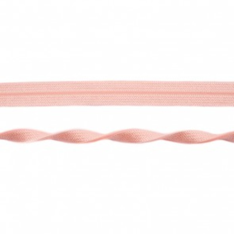 Bias tape elastic Jacquard salmon