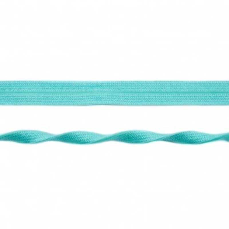 Elastic edging tape jacquard emerald