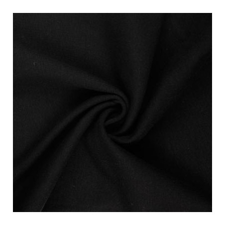 Bündchen glatt schwarz (h5001)