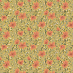 Bio- coton tissé - Coton Acier - Senteur des champs de fleurs sauvages