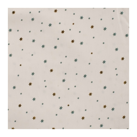 Coton - Étoiles de Noël en aluminium blanc