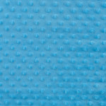 Minky - pois en relief aqua