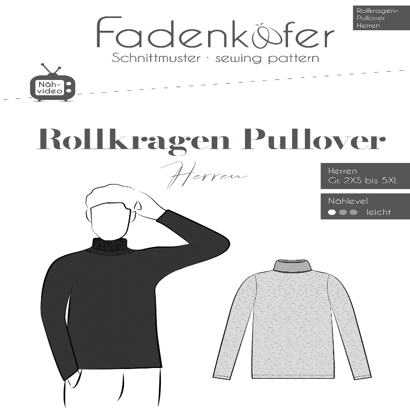 Fadenkäfer - Rollkragen Pullover Herren