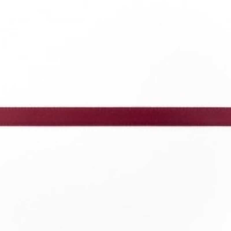 Bande satin 9 mm bordeaux