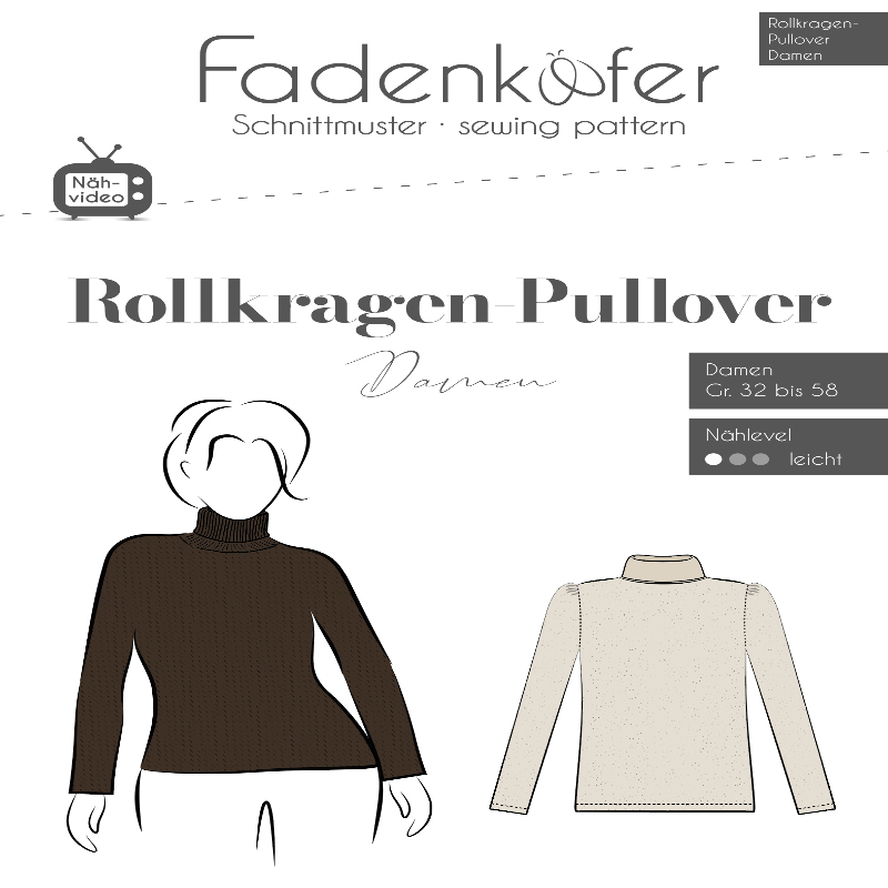 Fadenkäfer - Rollkragen Pullover Damen