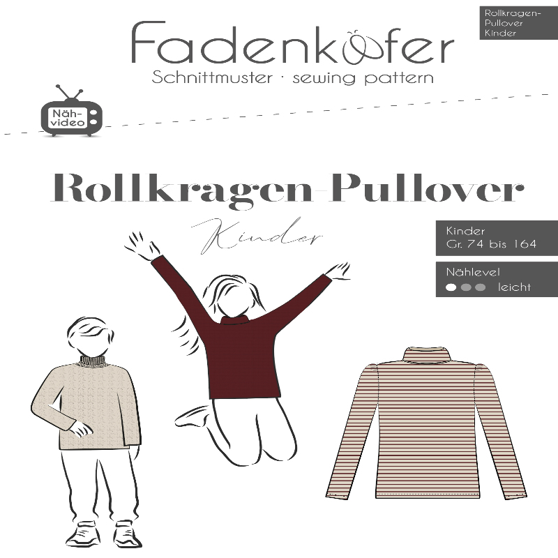 Fadenkäfer - Pull à col roulé Enfants