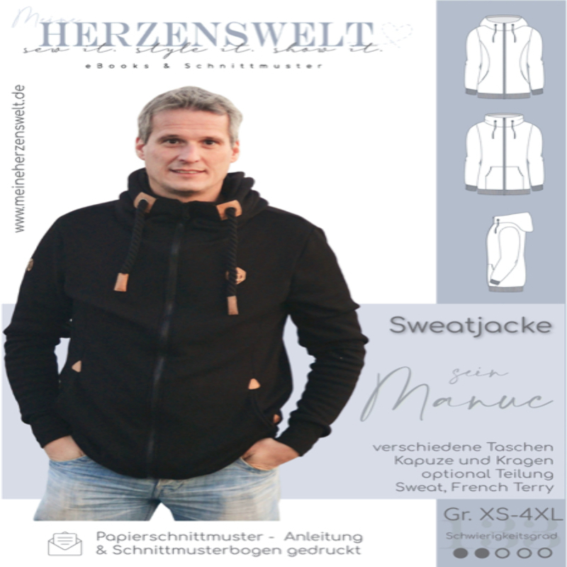 Meine Herzenswelt - Herren - Sein Manuc Sweatjacke