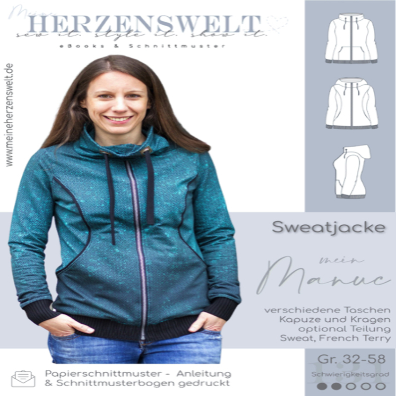 My Heart's World - Women - My Manuc sweatshirt Jacket My Heart's World - Women - My Manuc sweatshirt Jacket