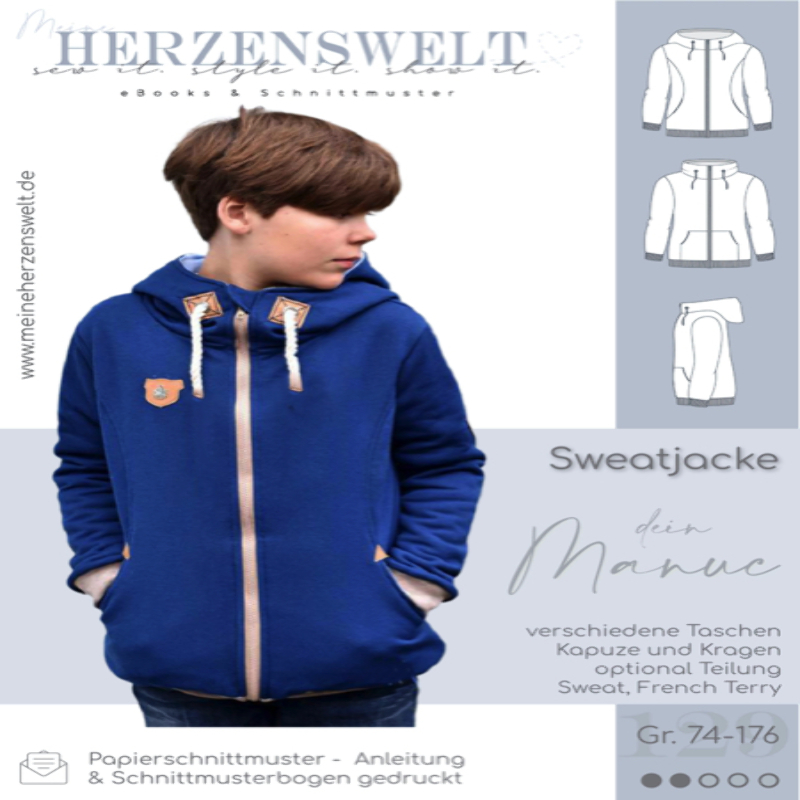 Meine Herzenswelt - Kinder - Dein Manuc Sweatjacke