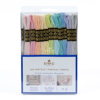 Stickgarn - DMC Sticktwist Mouliné Set - Pastels