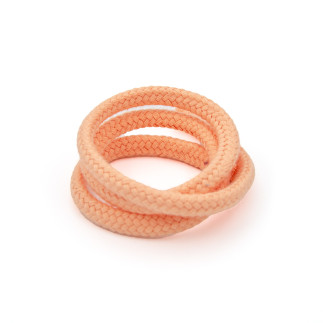 Cordon en coton bio 8 mm saumon (h)