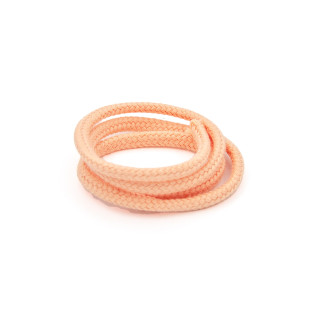 Cordon en coton bio 6 mm saumon (h)