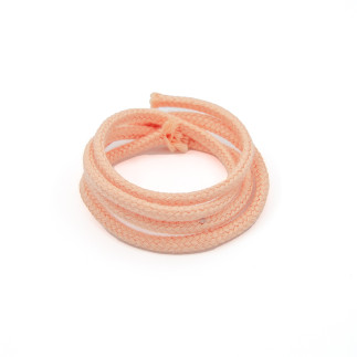 Cordon en coton bio 4 mm saumon (h)