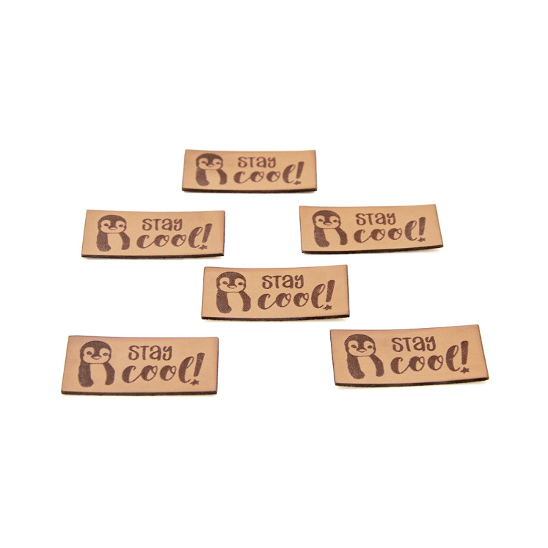 synthetic leather label - Urmeli - Stay cool brown