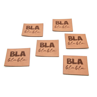 Art leather label XL - Urmeli - Blablabla brown