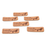 synthetic leather label - Urmeli - Turtally awesome brown