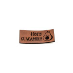 Artificial Leather Label - Urmeli - Holy Guacamole dark brown