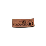 synthetic leather label - Urmeli - Holy Guacamole dark brown