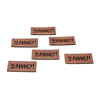 Faux leather label - Urmeli - No idea?! dark brown