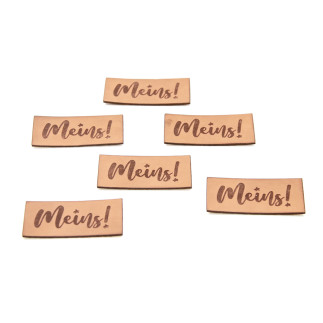 Faux leather label - Urmeli - Mine! brown