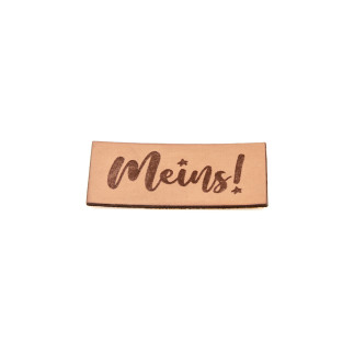 Faux leather label - Urmeli - Mine! brown
