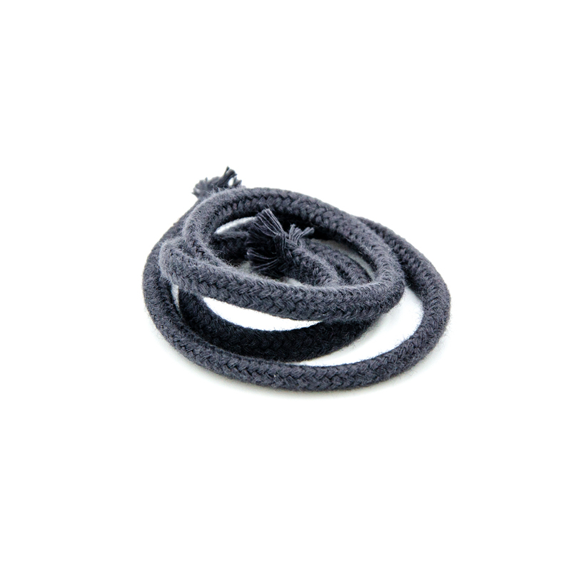 Cordon en coton bio 8 mm anthracite (h)