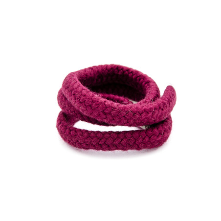 Cordon en coton bio 8 mm rouge vin (h)