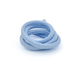 Cordon en coton bio 6 mm bleu clair (h)