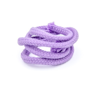 Cordon en coton bio 6 mm lilas (h)