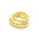 Cordon en coton biologique 6 mm jaune clair (h)