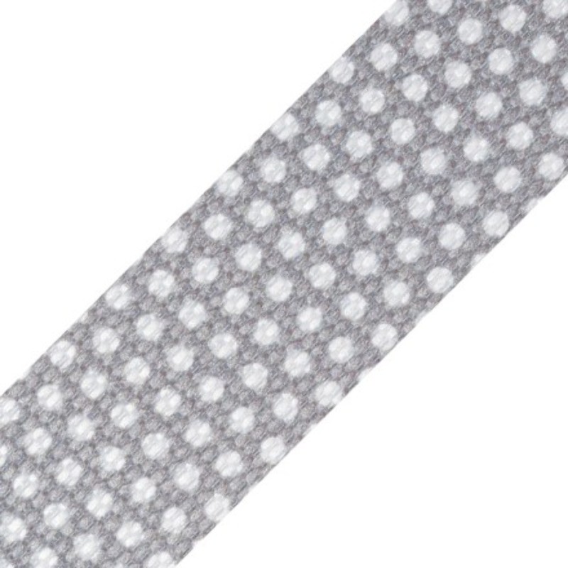 Sangle - 30 mm à pois gris