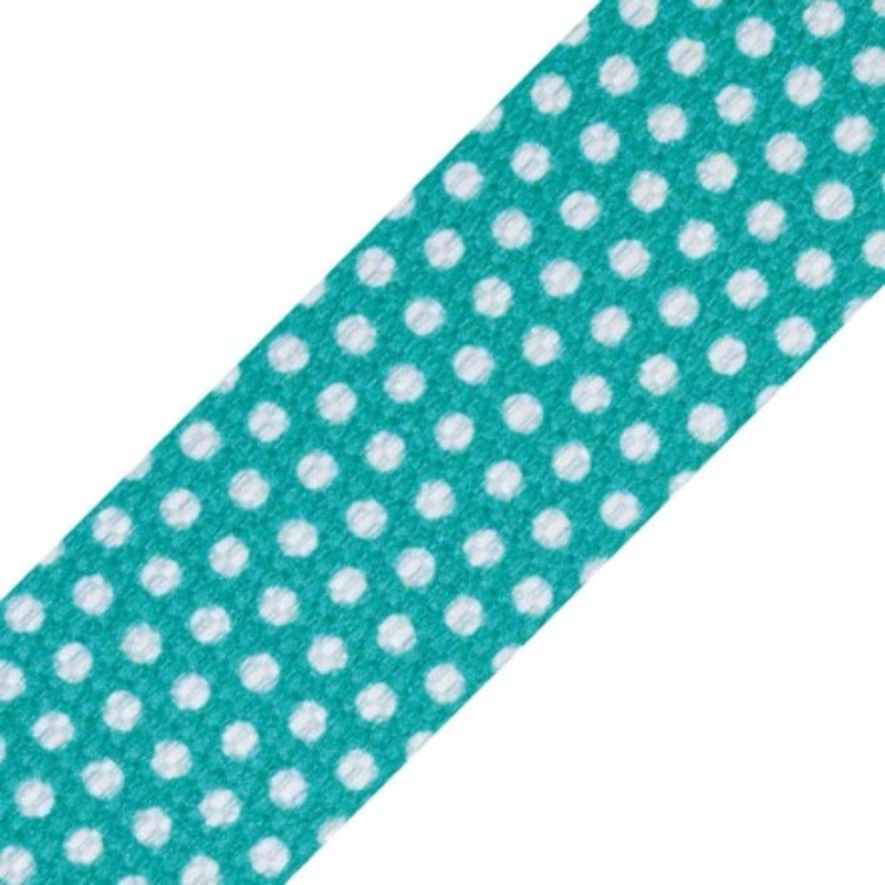 Sangle - 30 mm pois vert menthe