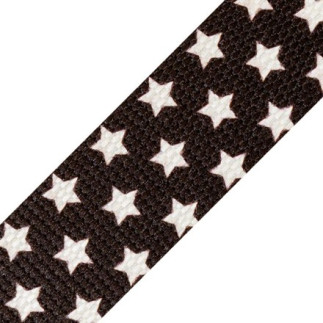 Sangle - 30 mm étoiles anthracite